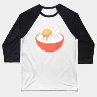 Tamago Kake Rice Bowl Baseball T-Shirt